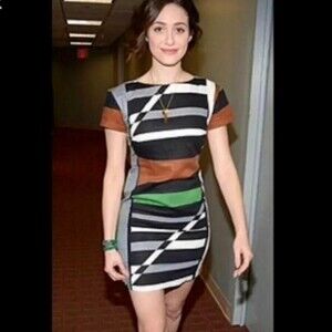 derek lam for design nation linen blend geometric mini dress